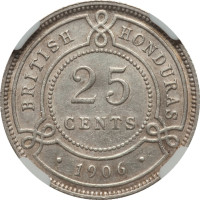 25 cents - Honduras Britannique
