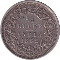 1/4 rupee - Indes britanniques