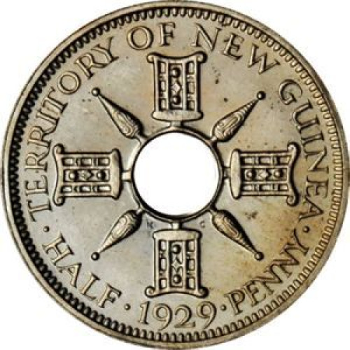 1/2 penny - British New Guinea