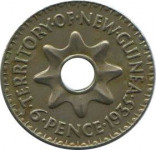 6 pence - Nouvelle Guinée britannique