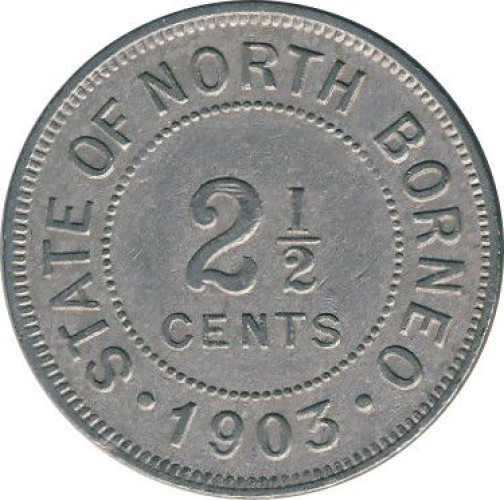 2 1/2 cents - Bornéo du Nord Britannique