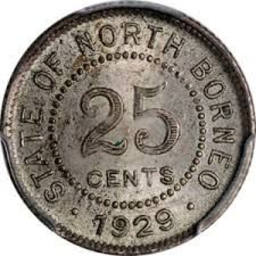 25 cents - British North Borneo