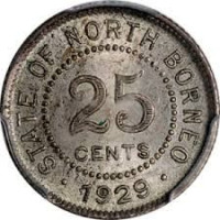 25 cents - Bornéo du Nord Britannique