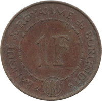 1 franc - Burundi
