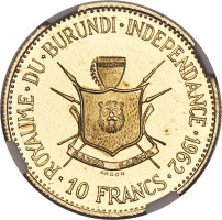 10 francs - Burundi