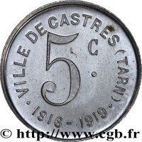 5 centimes - Castres