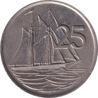 25 cents - Cayman Islands