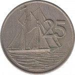 25 cents - Iles Cayman