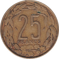 25 francs - États de l'Afrique Centrale