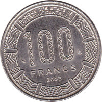 100 francs - États de l'Afrique Centrale