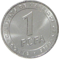 1 franc - États de l'Afrique Centrale
