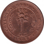 1/2 cent - Ceylon