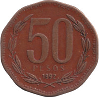 50 pesos - Chili