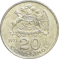 20 centesimos - Chili