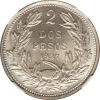 2 pesos - Chili
