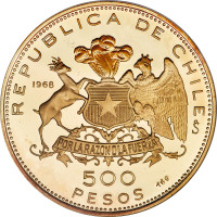 500 pesos - Chili