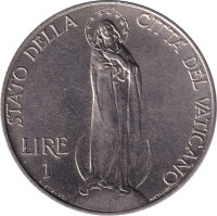 1 lira - Citad of Vatican