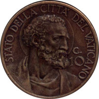10 centesimi - Citad of Vatican