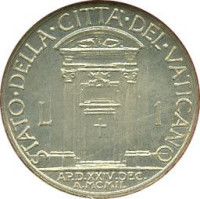 1 lira - Cité du Vatican