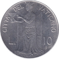 10 lire - Cité du Vatican