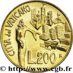 200 lire - Cité du Vatican