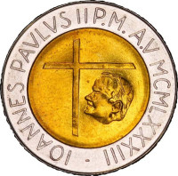500 lire - Cité du Vatican
