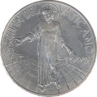 1000 lire - Cité du Vatican