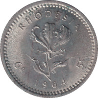 6 pence - Colonie de Rhodésie 