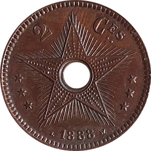 2 centimes - Congo Free State