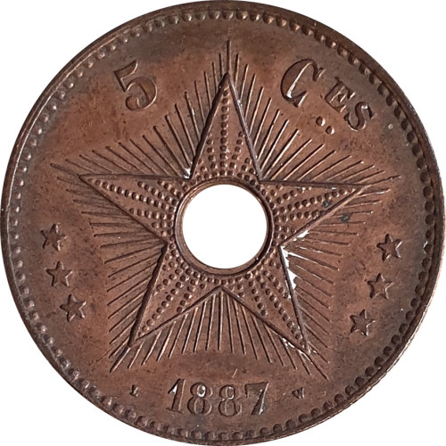 5 centimes - Congo Free State