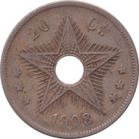 20 centimes - Etat indépendant du Congo