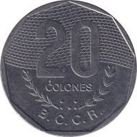 20 colones - Costa Rica