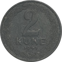 2 kune - Croatie