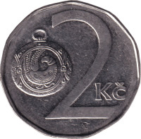 2 korun - Republique Tchèque