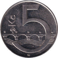 5 korun - Republique Tchèque