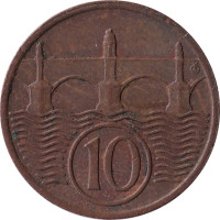 10 haleru - Czechoslovakia