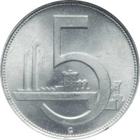 5 korun - Czechoslovakia