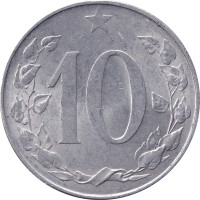 10 haleru - Tchécoslovaquie