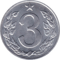 3 haleru - Czechoslovakia