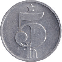 5 haleru - Tchécoslovaquie