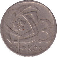 3 koruny - Czechoslovakia