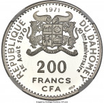 200 francs - Dahomey