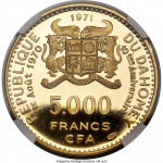 5000 francs - Dahomey