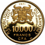 10000 francs - Dahomey