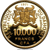 10000 francs - Dahomey