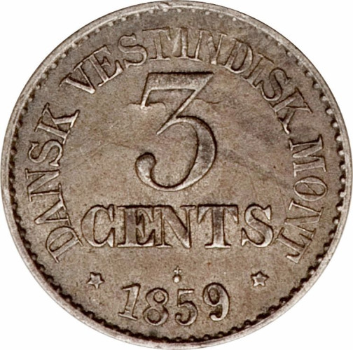 3 cents - Indes occidentales danoises