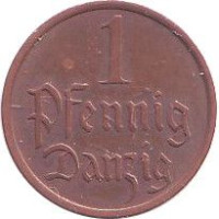 1 pfennig - Danzig