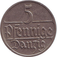 5 pfennig - Danzig