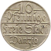 10 pfennig - Danzig