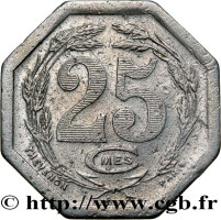 25 centimes - Djibouti